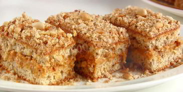 пирожное белочка с орехами и сгущенкой