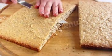 пирожное белочка с орехами и сгущенкой