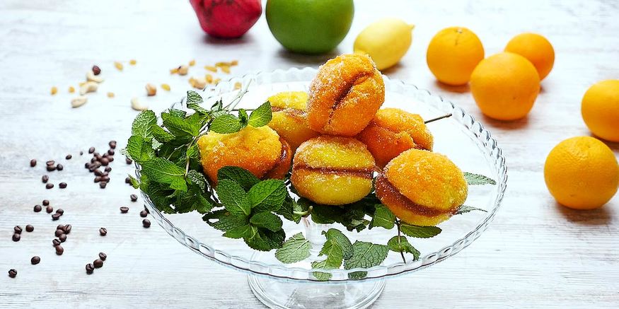 Рецепт пирожного персики