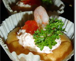 Пирожное рыбно-икорное