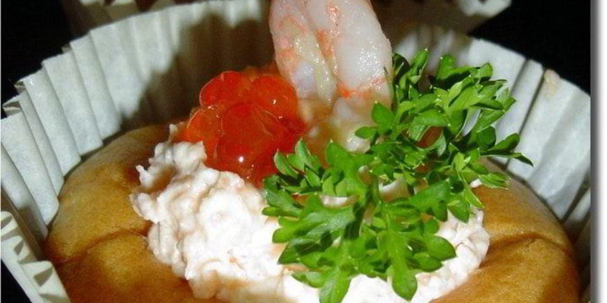 Рецепт пирожного рыбно-икорного