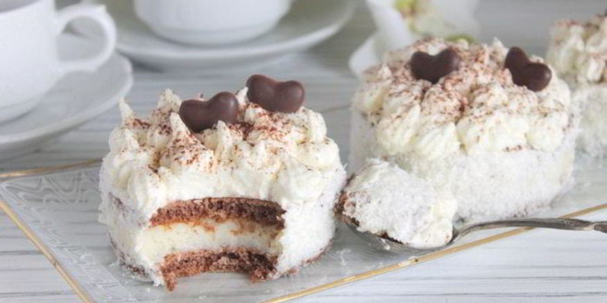 Рецепт пирожных кокосовых