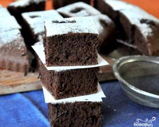 Постный брауни