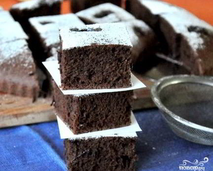 Постный брауни