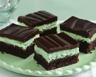 Шоколадно-мятные пирожные