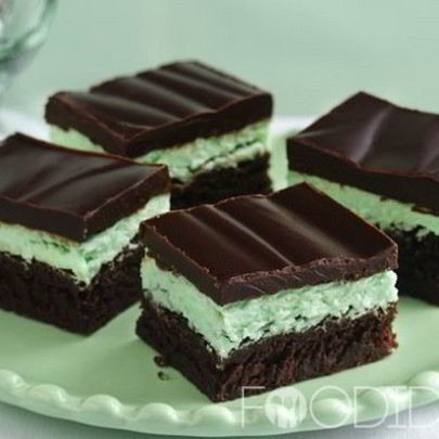 Шоколадно-мятные пирожные