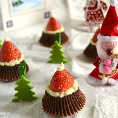 Шоколадное пирожное Дед Мороз