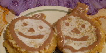 тыквенные пирожные с сахарной глазурью