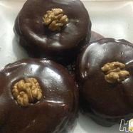 Рецепт Тыквенных пирожных в шоколадной глазури