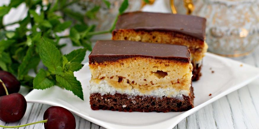 Рецепт яблочно кокосового пирожного