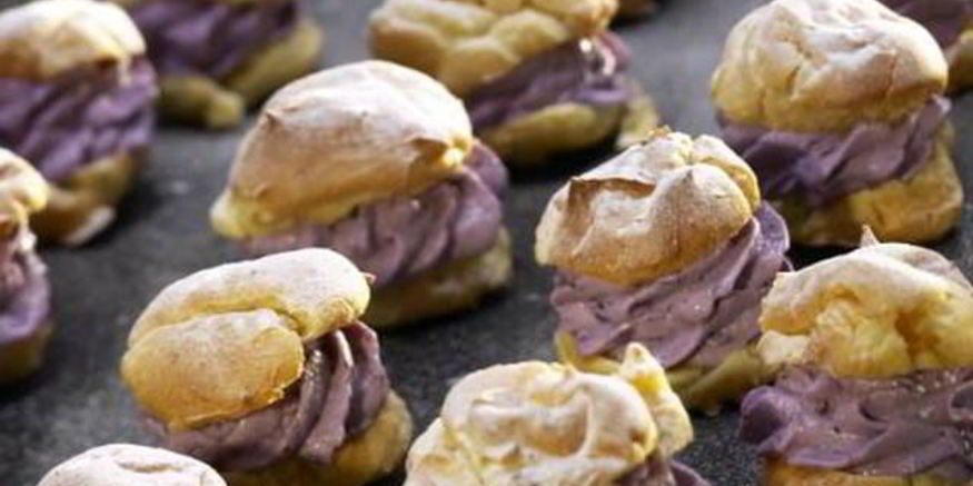 Рецепт заварных мини-пирожных с черникой