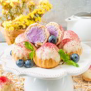 Рецепт Заварных пирожных с кремом из голубики