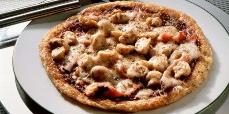 Рецепт грибной пиццы с чоризо