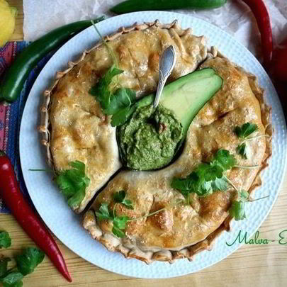 Пицца кальцоне по-мексикански