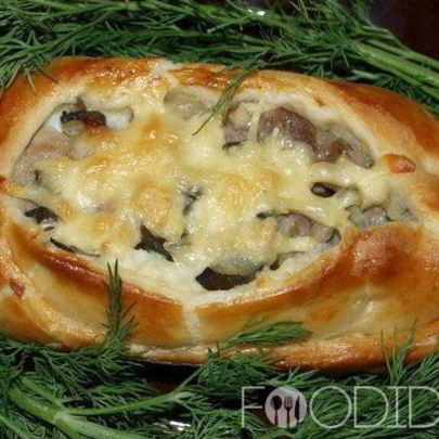 Пицца Лодочки на слоеном тесте