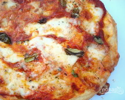 Пицца на протвине в духовке