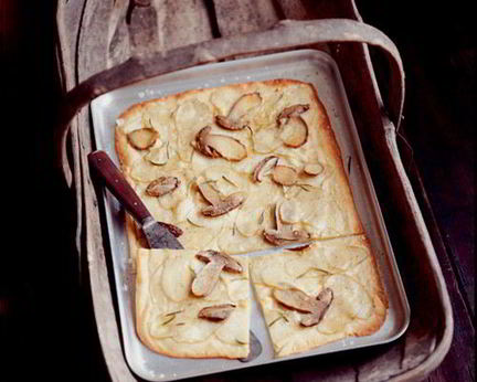 Пицца с грибами и картофелем