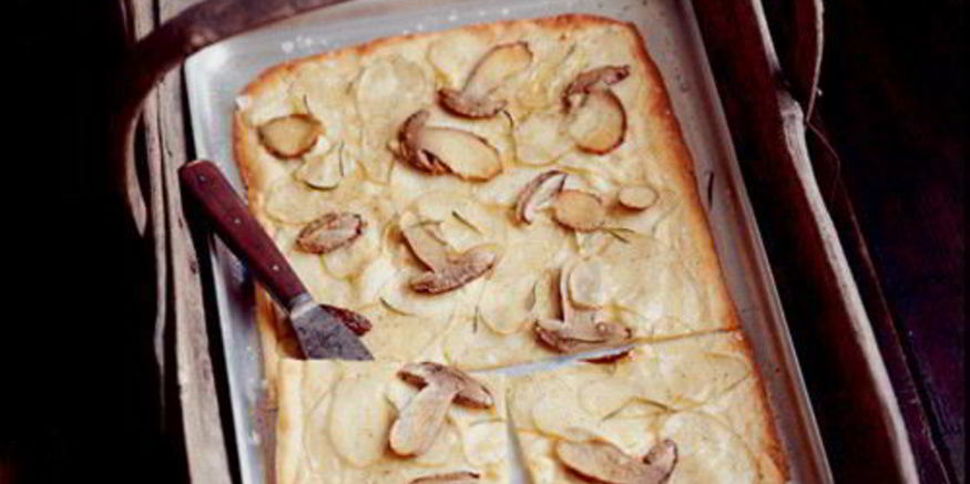 Рецепт пиццы с грибами и картофелем