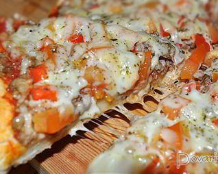 Пицца с мясным фаршем