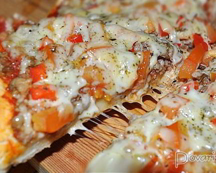 Пицца с мясным фаршем