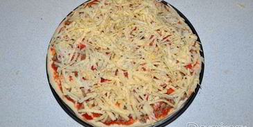 пицца с мясным фаршем