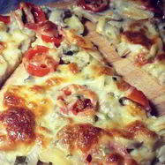 Рецепт Пиццы с сыром сулугуни