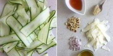 пицца с цуккини и моцареллой