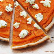 Рецепт Пиццы с тыквой и козьим сыром