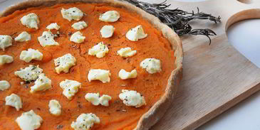 пицца с тыквой и козьим сыром