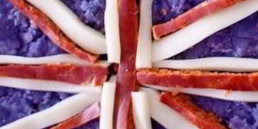 пицца в виде флагов