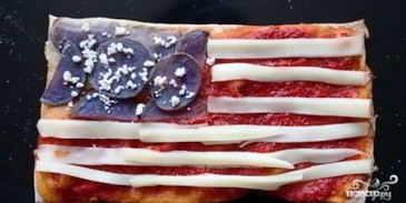 пицца в виде флагов