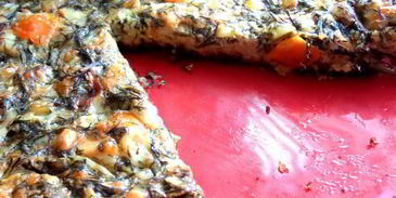 сырная пицца на хлебе