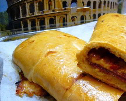 Закрытая пицца-вулкан Обжигающий Stromboli