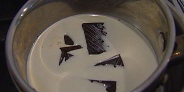 апельсиновые пончики с шоколадным соусом