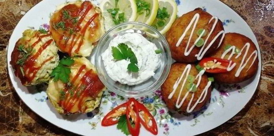 Рецепт картофельных пончиков с куриными кексами