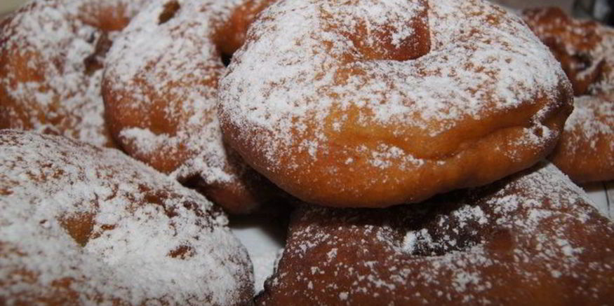 Рецепт пончиков с яблоками и коньяком