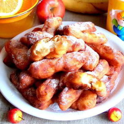 Творожные пончики-батончики