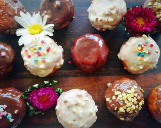 Творожные пончики из детства