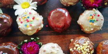 творожные пончики из детства