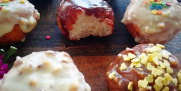 творожные пончики из детства