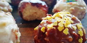 творожные пончики из детства