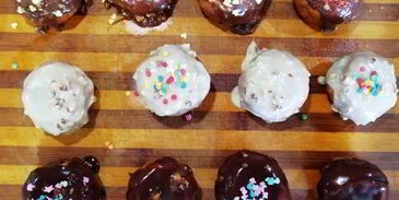 творожные пончики из детства