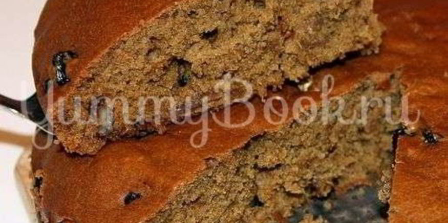 Рецепт коврижки с изюмом и орехами