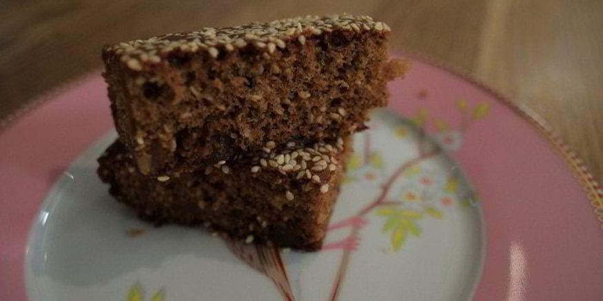 Рецепт коврижки с кунжутом и имбирем