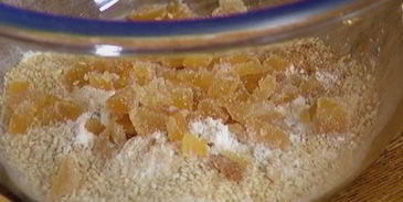 коврижка с кунжутом и имбирем