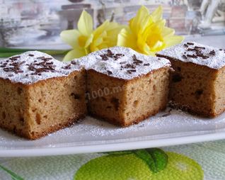 Коврижка с вареньем на кефире