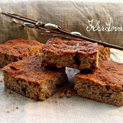 Коврижки из цельнозерновой муки с овсянкой и шоколадом