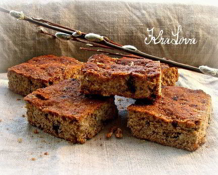 Коврижки из цельнозерновой муки с овсянкой и шоколадом