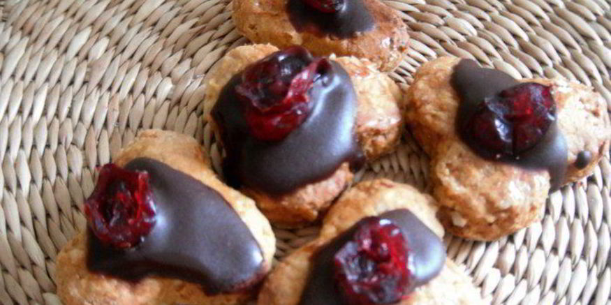 Рецепт медовых пряников с шоколадом и вяленой клюквой