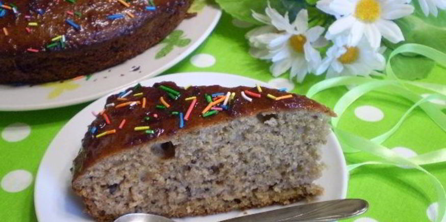 Рецепт постной коврижки с вареньем